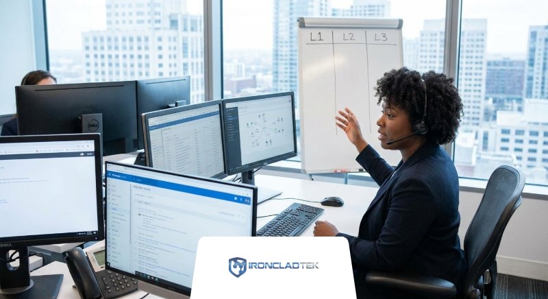 What Is The Difference Between IT Support Tiers from Ironclad TEK